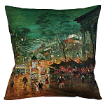 Подушка декоративная Париж ночной Impressionism in Art варинант исполнения - 1 | Loft Concept в Челябинске