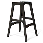 Барный стул со спинкой и подлокотниками на 4-х деревянных ножках Douglas Rhombus Бирюзовый Велюр варинант исполнения - 3 | Loft Concept в Челябинске