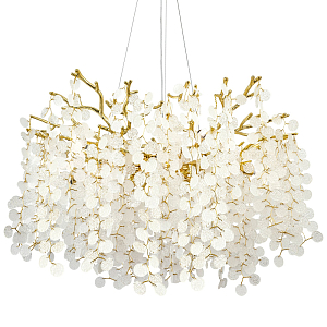 Люстра с круглыми хрустальными подвесками Fairytree Gold Crystal Branches Chandelier 10