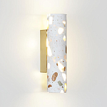 Бра с цилиндрическим белым бетонным плафоном Terrazzo Light варинант исполнения - 1 | Loft Concept в Челябинске