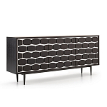 Дизайнерский комод чёрный с фактурным фасадом Billy варинант исполнения - 1 | Loft Concept в Челябинске