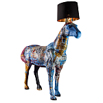 Большой Торшер Лошадь с ручной авторской росписью Feral Stallion варинант исполнения - 2 | Loft Concept в Челябинске