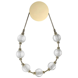 Дизайнерское светодиодное бра Crystal Globule Золото