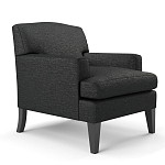 Мебельная ткань Шенилл черный цвет 138 см T4-35 варинант исполнения - 5 | Loft Concept в Челябинске