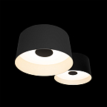 Потолочный светильник с 2-мя цилиндрическими абажурами серого и черного цвета Urban Dome варинант исполнения - 6 | Loft Concept в Челябинске