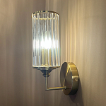 Бра с цилиндрическим рифленым стеклянным плафоном Jeanette варинант исполнения - 5 | Loft Concept в Челябинске