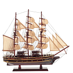 Декоративная модель деревянного коричневого парусника в подарочной упаковке With The low варинант исполнения - 1 | Loft Concept в Челябинске