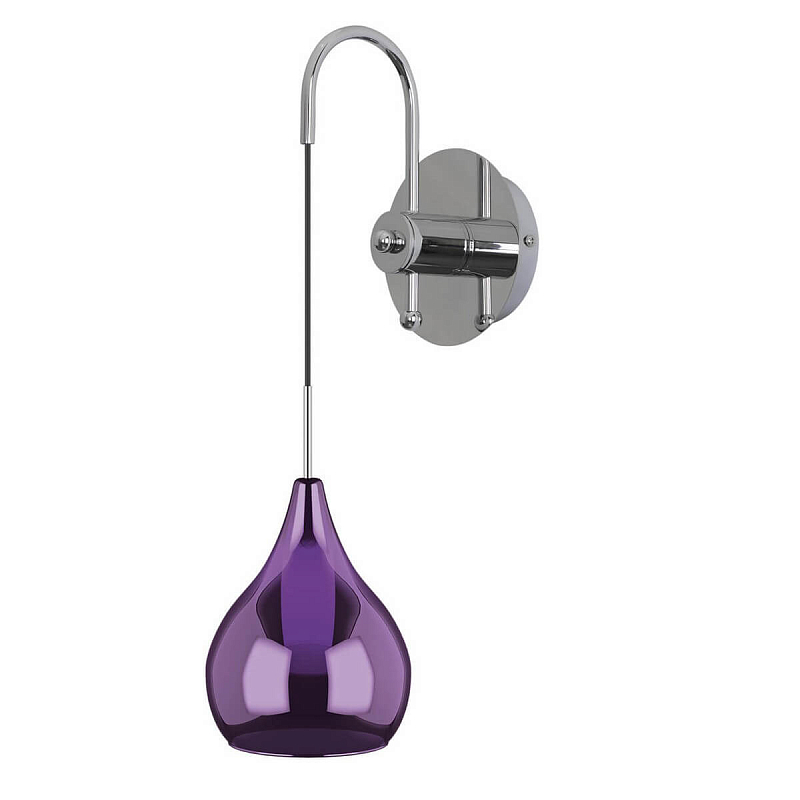 Бра Candiano Purple Sconces Фиолетовый Хром Бра Candiano Purple Sconces Фиолетовый Хром в Челябинске | Loft Concept