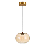 Подвесной светильник с янтарным рифленым стеклянным плафоном Ferm Living варинант исполнения - 2 | Loft Concept в Челябинске