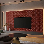 Гипсовая 3D панель с принтографией PM-11 варинант исполнения - 1 | Loft Concept в Челябинске