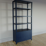 Стеллаж со стеклянными полками Elsa Dreams Blue варинант исполнения - 7 | Loft Concept в Челябинске