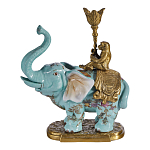 Подсвечник в виде слона из фарфора с бронзовыми элементами Elephant in the Garden of Eden варинант исполнения - 1 | Loft Concept в Челябинске