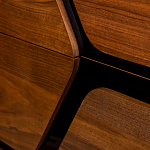 Высокий комод с узором из шпона на фасаде Sahara варинант исполнения - 5 | Loft Concept в Челябинске