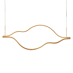 Подвесной светильник волнообразный изогнутый на двух тросах 103 см Spiral Lighting варинант исполнения - 1 | Loft Concept в Челябинске