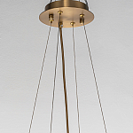 Люстра подвесная круглая с овальными подвесками из стекла дымчатого цвета Harlow Crystal Round варинант исполнения - 5 | Loft Concept в Челябинске