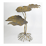 Столик приставной с тремя столешницами Тропические листья Tropical Forest gold варинант исполнения - 3 | Loft Concept в Челябинске