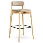 Барный стул из массива ясеня Elegant Ash Shape варинант исполнения - 3 | Loft Concept в Челябинске