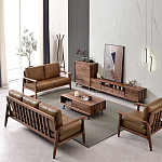 Тумба под телевизориз массива дерева TV Stand made of Walnut Wood варинант исполнения - 4 | Loft Concept в Челябинске