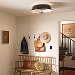 Подвесной светильник с конусовидным металлическим абажуром черного цвета Kichler варинант исполнения - 19 | Loft Concept в Челябинске