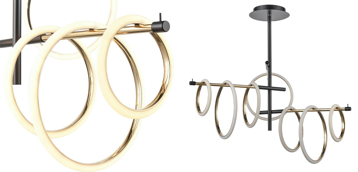 Люстра Jessenia Rings Chandelier 7 Люстра Jessenia Rings Chandelier 7 - Loft-Concept в Челябинске