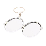 Зеркало брелок карманное двухстороннее из натурального камня Оникс Silver Stone Mirrors варинант исполнения - 3 | Loft Concept в Челябинске