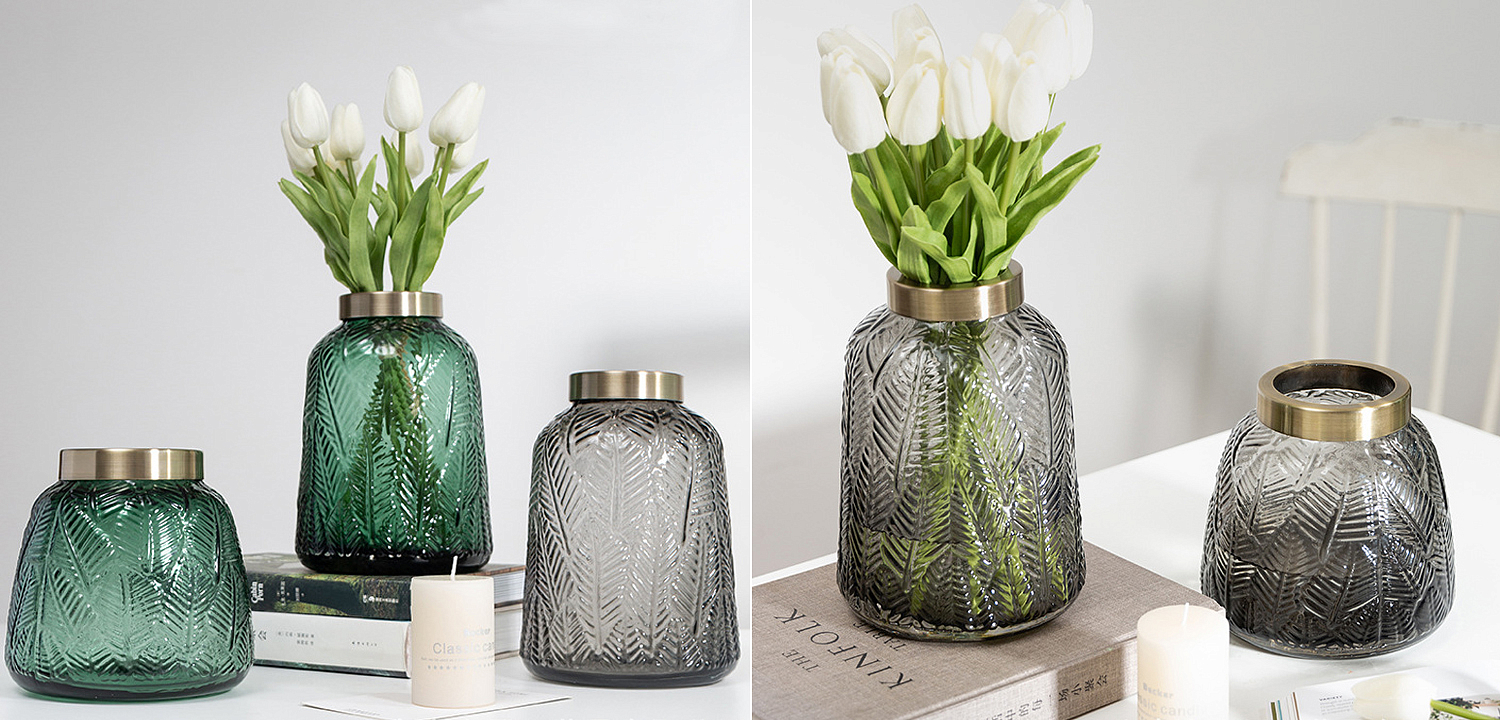 Ваза Grey Vase Golden Throat high Ваза Grey Vase Golden Throat high - Loft-Concept в Челябинске