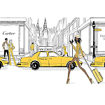 Megan Hess. New york: through a fashion eye варинант исполнения - 2 | Loft Concept в Челябинске