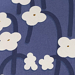 Подушка декоративная синяя с цветочным принтом Blossom Essence Emily варинант исполнения - 3 | Loft Concept в Челябинске