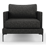 Мебельная ткань Шенилл темно-серый цвет 138 см T4-40 варинант исполнения - 6 | Loft Concept в Челябинске