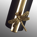 Бра с круглым плафоном из алебастра и бронзовой декоративной стрекозой 45 Alaris  варинант исполнения - 7 | Loft Concept в Челябинске