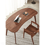 Стол рабочий округлой формы с ящиком  Working Moonnut Table варинант исполнения - 6 | Loft Concept в Челябинске