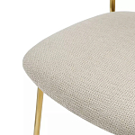 Стул барный широкой полукруглой спинкой на золотистых ножках Chair Smooth Shapes варинант исполнения - 5 | Loft Concept в Челябинске