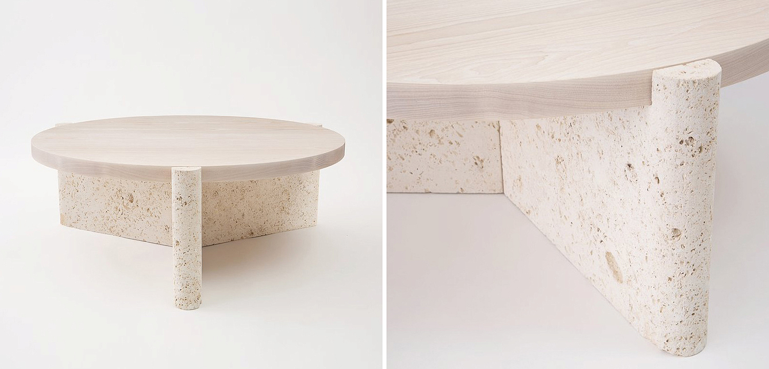 Кофейный стол Isla Travertine Coffee Table Кофейный стол Isla Travertine Coffee Table - Loft-Concept в Челябинске