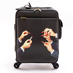 Чемодан дорожный SELETTI Travel Kit Trolley Lipstick Black варинант исполнения - 1 | Loft Concept в Челябинске