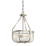 Люстра подвесная с чашеобразным плафоном из прозрачных стеклянных прутьев Kichler варинант исполнения - 1 | Loft Concept в Челябинске