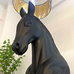 Horse Statue Floor Lamp Большой светильник Черная Лошадь варинант исполнения - 4 | Loft Concept в Челябинске