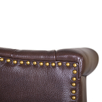 Диван из натуральной кожи на 4-х деревянных ножках из массива бука Thomas Seating brown варинант исполнения - 5 | Loft Concept в Челябинске