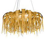 Люстра круглая подвесная с металлическими дугами и длинными цепочками 80 см Atlantis Chain варинант исполнения - 15 | Loft Concept в Челябинске