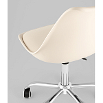 Офисный стул на металлическом основании EGGERY Beige пластик варинант исполнения - 3 | Loft Concept в Челябинске