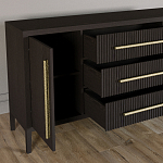 Буфет Primo с тремя ящиками и двумя фасадами Темный орех варинант исполнения - 6 | Loft Concept в Челябинске