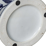 Ваза с бело-синей росписью и изображением цветов Blue & White Ornament варинант исполнения - 2 | Loft Concept в Челябинске