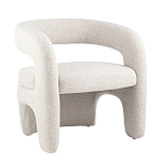 Кресло дизайнерское для лаунж зоны жемчужного цвета Pearl Lounge варинант исполнения - 10 | Loft Concept в Челябинске