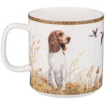 Кружка из фарфора с изображением фазанов и собаки 400 мл Hunting Porcelain Collection варинант исполнения - 1 | Loft Concept в Челябинске