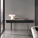 Консоль чёрная с 3-мя выдвижными ящиками Lou варинант исполнения - 3 | Loft Concept в Челябинске