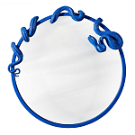 Зеркало круглое в синей раме в виде змеи Temptation варинант исполнения - 1 | Loft Concept в Челябинске