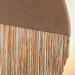 Бра круглое натуральная пробка с бахромой Natural Cork варинант исполнения - 2 | Loft Concept в Челябинске