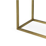 Консоль прямоугольная на золотом каркасе с 2-мя ящиками Warwick варинант исполнения - 3 | Loft Concept в Челябинске