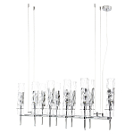 Люстра подвесная прямоугольная с 10-ю цилиндрическими плафонами LIAISON варинант исполнения - 5 | Loft Concept в Челябинске