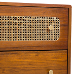 Комод с 6-ю ящиками с декором из ротанга Degarmo Chest of Drawers варинант исполнения - 5 | Loft Concept в Челябинске