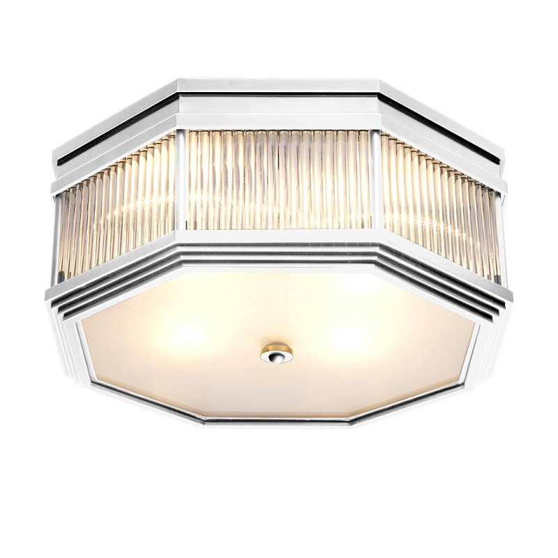 Потолочный светильник Ceiling Lamp Bagatelle Nickel Никель Прозрачное Стекло Потолочный светильник Ceiling Lamp Bagatelle Nickel Никель Прозрачное Стекло в Челябинске | Loft Concept